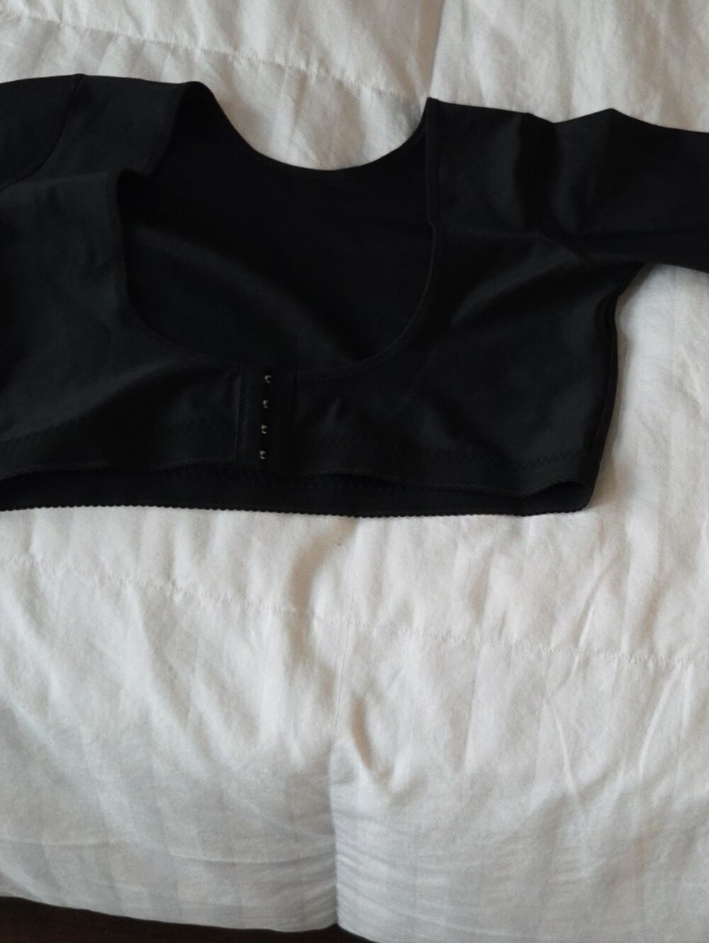 Black Cropped Shapewear Top